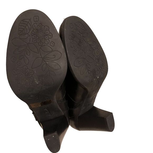 Clarks Tall Comfort Fashion Black Leather Boots Size 9.5 - Picture 9 of 12